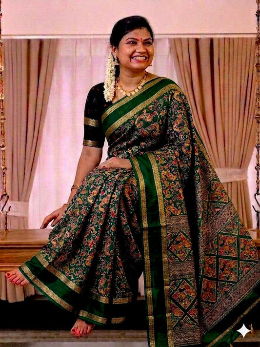 Royal Multicolor Soft Georgette Saree