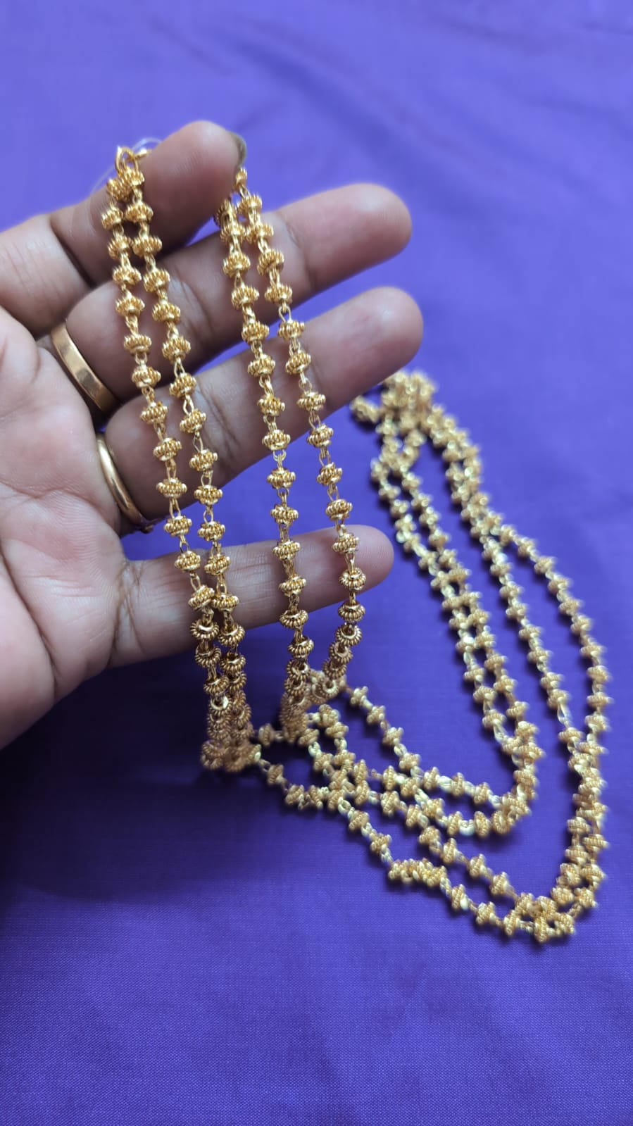 Two lines Tulasi Mala Combo – 30 Inches